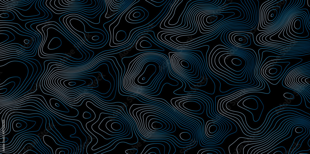 Fototapeta premium Abstract topographic map background. Topographic map lines contour background. 