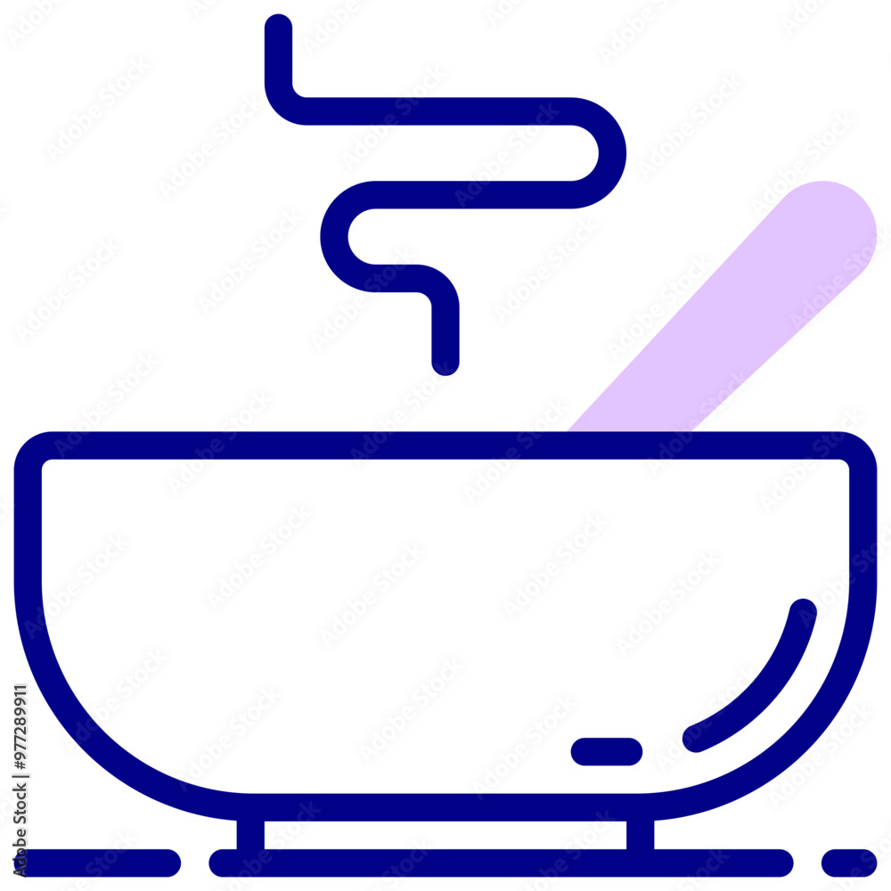 hot soup mixed outline vector icon hot soup mixed outline vector icon