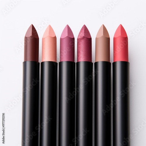 Array of Different Color Eyebrow Pencils Emphasizing Variety