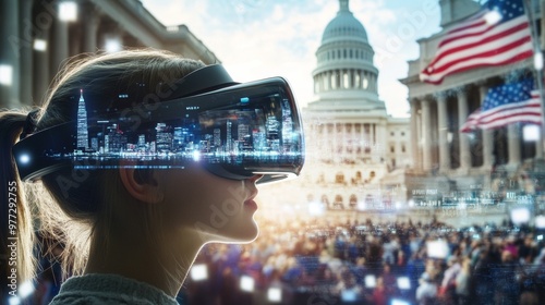 Real-time election results visualized through augmented reality glasses