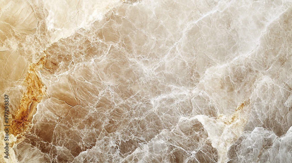 Fototapeta premium An intricate marble background texture with a mix of warm beige and cool grey tones, showcasing natural veining and depth, perfect for high-end presentations.