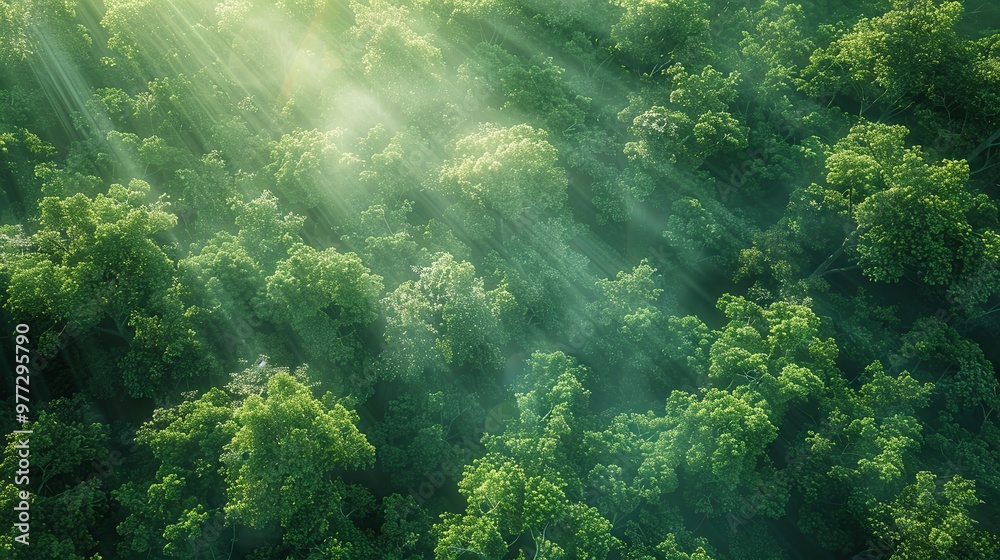 A dense tropical rainforest with lush green foliage, illuminated by beams of sunlight filtering through the canopy, creating a vibrant and serene jungle scene. A dense tropical rainforest with lush green foliage, illuminated by beams of sunlight filtering through the canopy, creating a vibrant and serene jungle scene.
