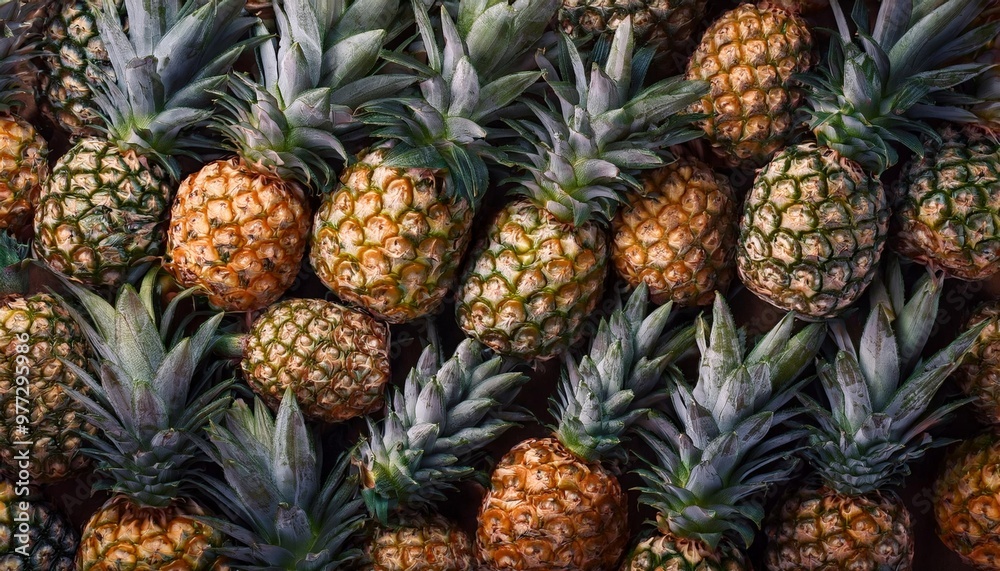 pineapples repeated pattern pineapples repeated pattern