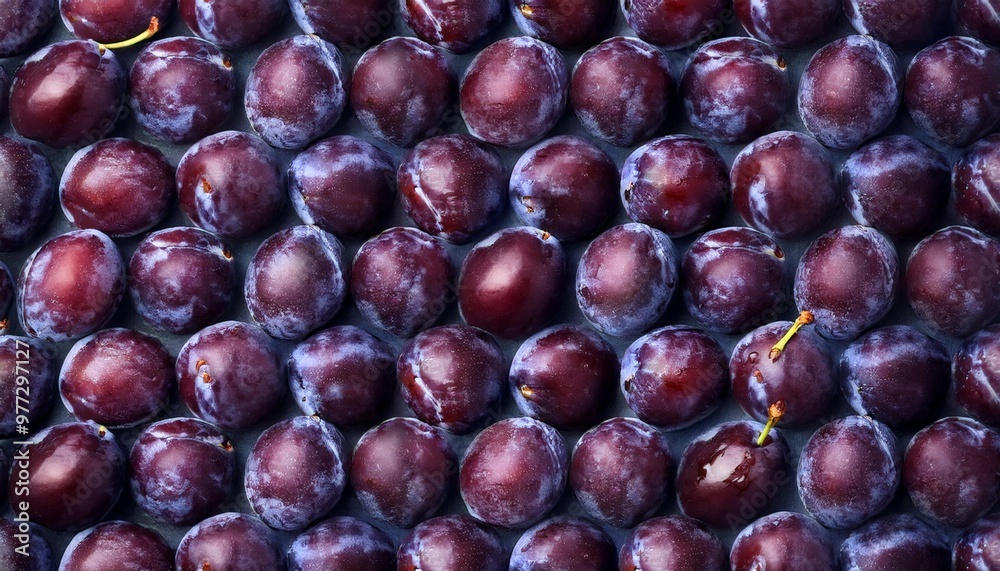 Fototapeta premium plum repeated pattern 