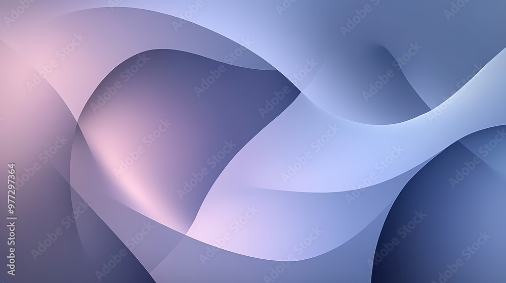 Fototapeta premium A background with a sleek, minimalistic design of overlapping translucent shapes