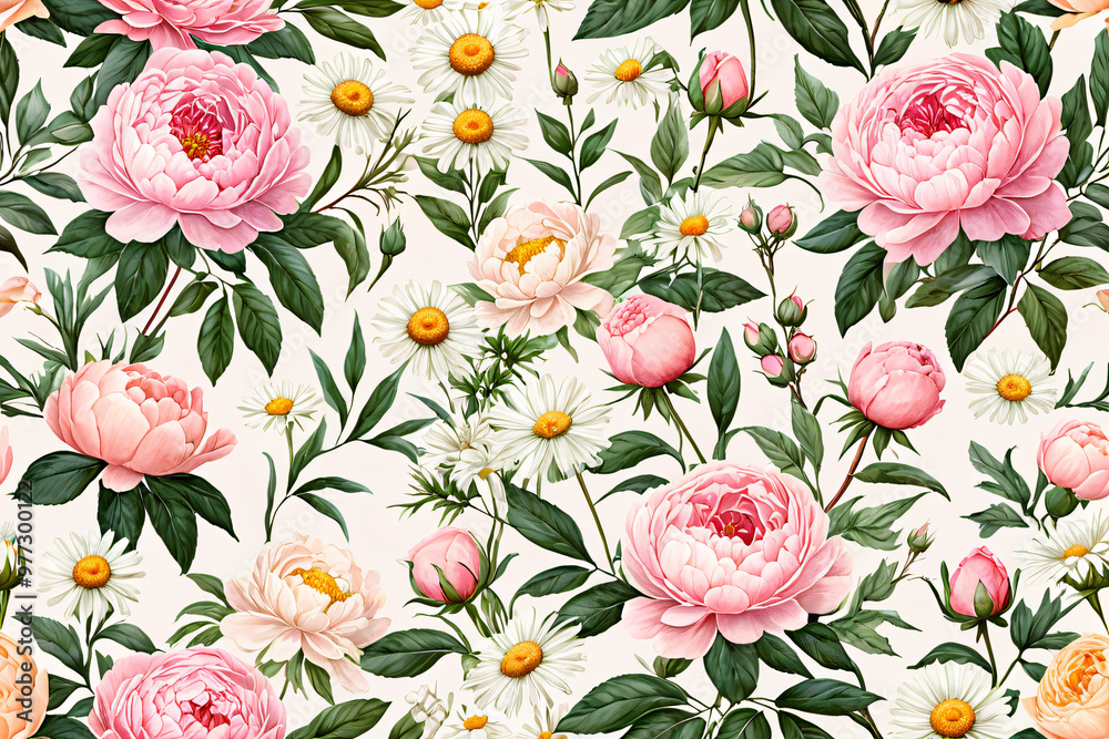 seamless pattern with tulips seamless pattern with tulips