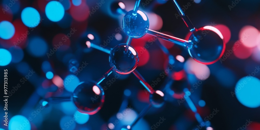 Abstract Molecular Structure Background Abstract Molecular Structure Background