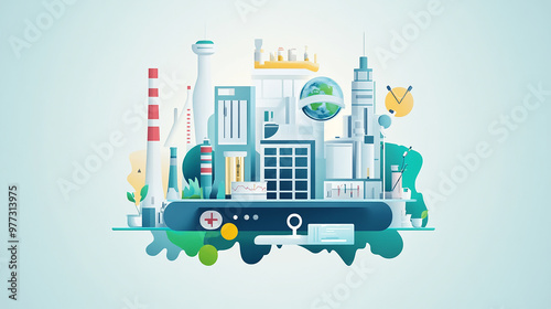 World Anaesthesia Day Logo Design illustration