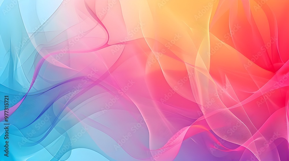 Abstract colorful gradient background with blue, pink, yellow, and orange colors Abstract colorful gradient background with blue, pink, yellow, and orange colors
