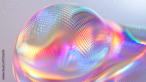 Abstract rainbow white background design, 3d rendering	
