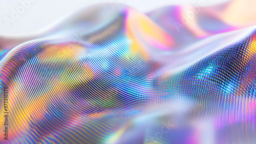 Abstract rainbow white background design, 3d rendering	
