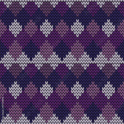 Zigzag pattern fabric for sweater