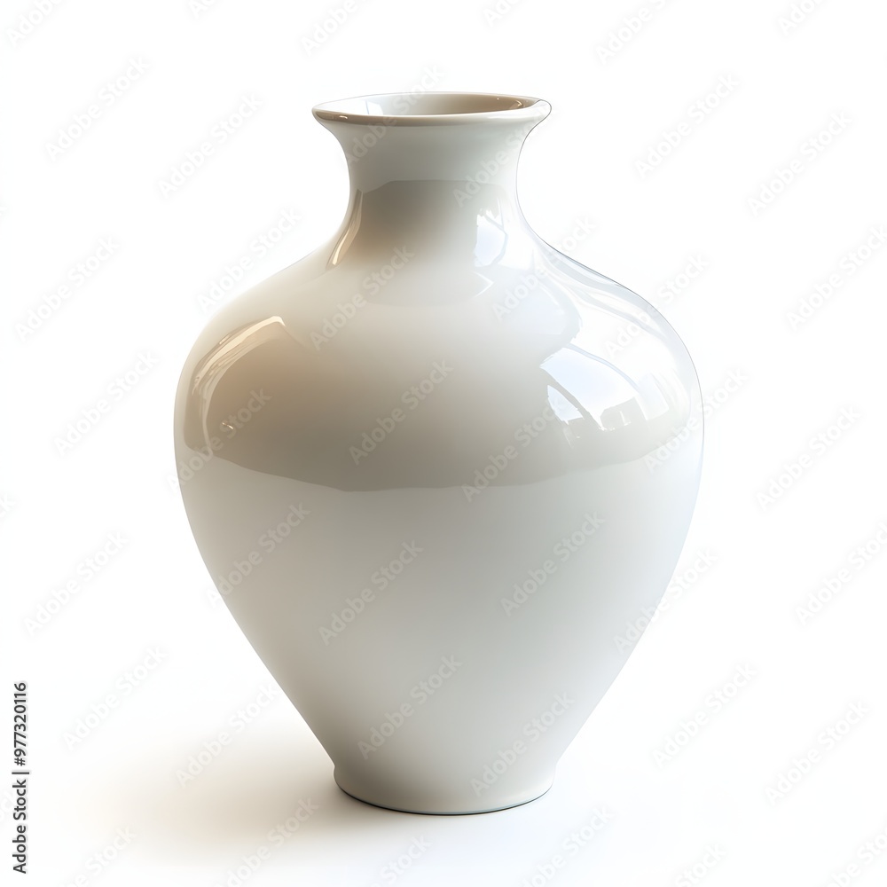 271. A delicate porcelain vase isolated on a clean white background 271. A delicate porcelain vase isolated on a clean white background