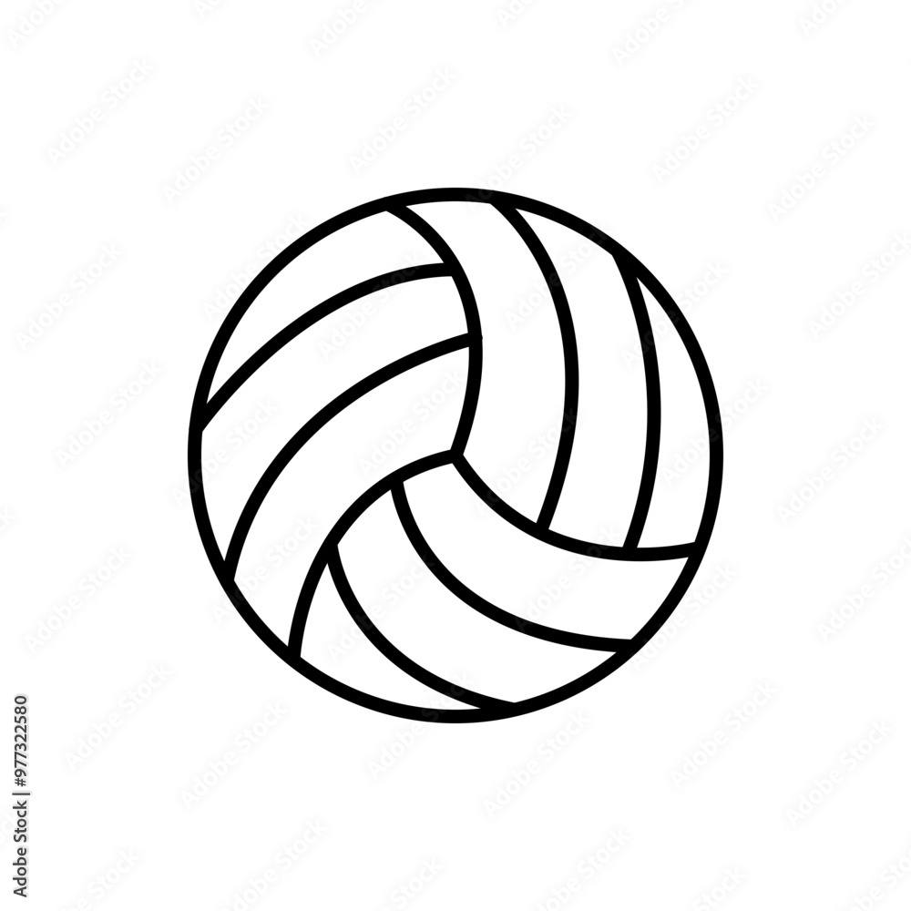 Volleyball outline icons, minimalist vector illustration ,simple transparent graphic element .Isolated on white background Volleyball outline icons, minimalist vector illustration ,simple transparent graphic element .Isolated on white background