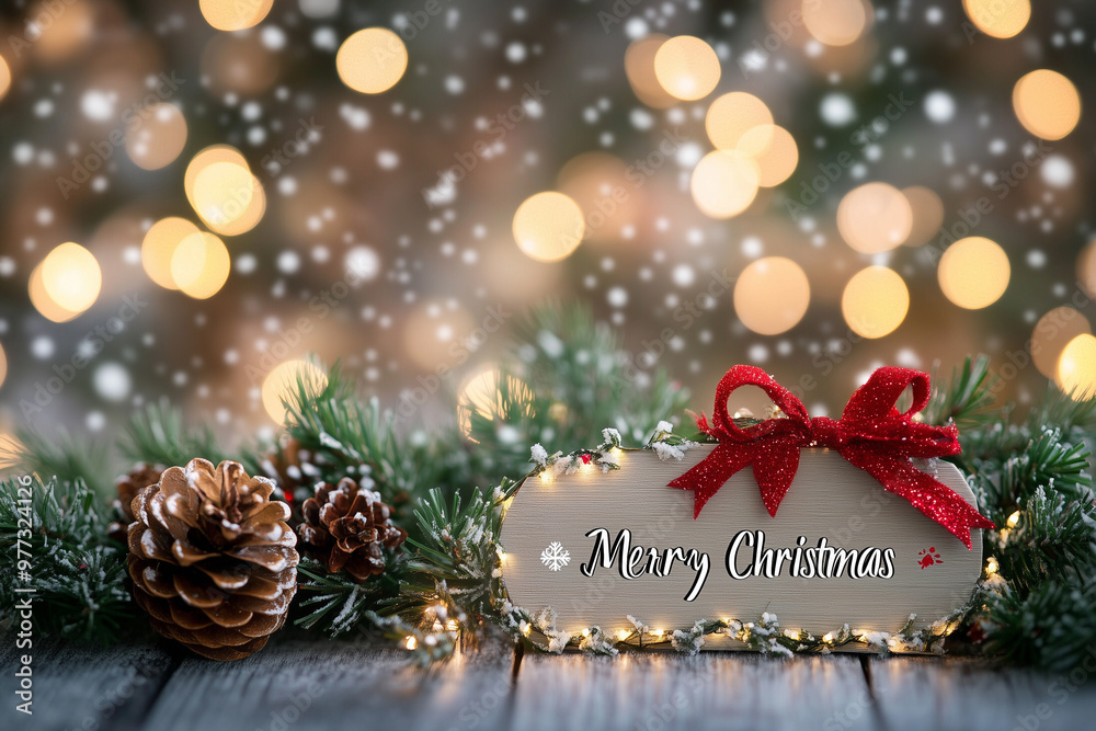 Merry Christmas background with Copy Space