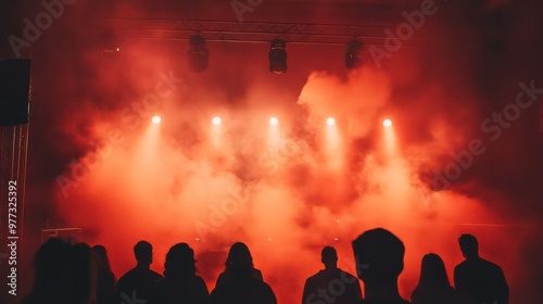 Eco-friendly smoke effects for performances, where sustainable materials are used to create smoke visuals without harming the environment. photo