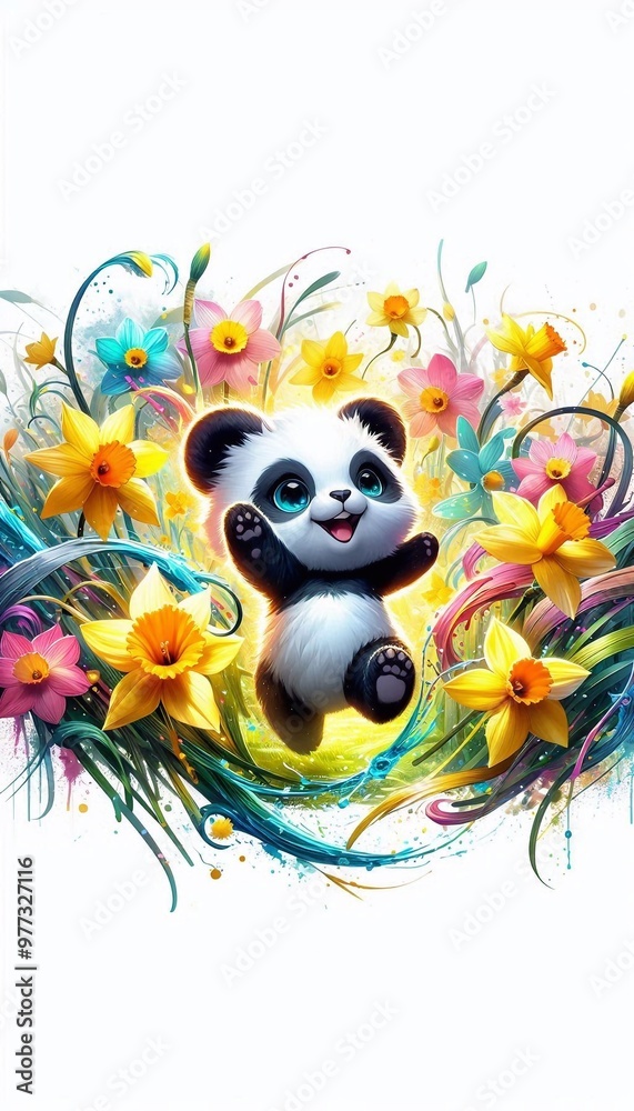 Fototapeta premium niedlicher Pandabär