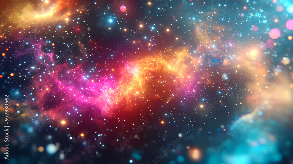 Fantastic multicolored outer space with stars, constellations, galaxies, planets and nebulae. generative ai. Space Exploration. Illustration Fantastic multicolored outer space with stars, constellations, galaxies, planets and nebulae. generative ai. Space Exploration. Illustration
