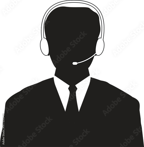 service icon, Customer support Representative, call reception service, client support, help desk support, technical support service