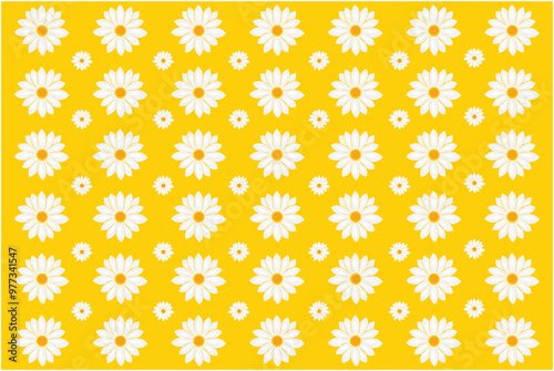 Blooming floral pattern background