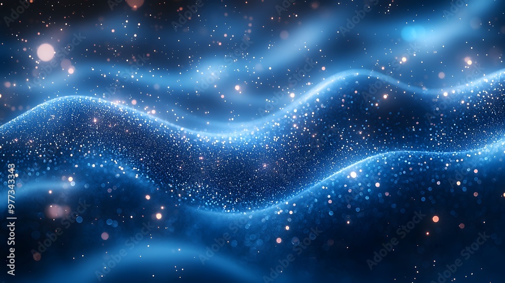 Vibrant blue light particles twinkling in a soft blur, creating a dreamy and ethereal texture. The 3D glowing pattern enhances the cosmic and mysterious atmosphere, with radiant bokeh floating across Vibrant blue light particles twinkling in a soft blur, creating a dreamy and ethereal texture. The 3D glowing pattern enhances the cosmic and mysterious atmosphere, with radiant bokeh floating across