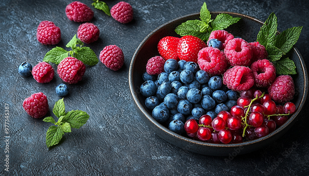 Fresh raspberry fruit on rustic wooden table bowl generated by AI Fresh raspberry fruit on rustic wooden table bowl generated by AI
