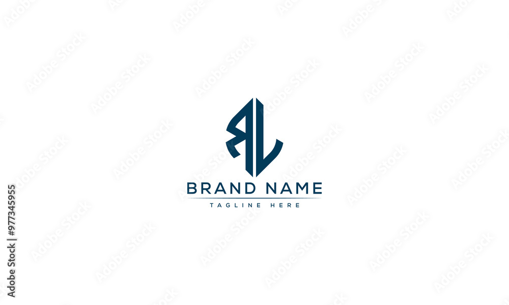 Logo design letter RL . Elegant modern. Vector template. Logo design letter RL . Elegant modern. Vector template.