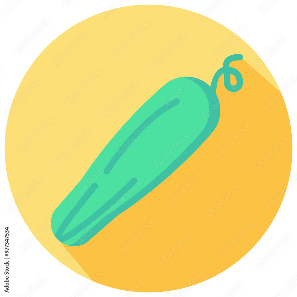 cucumber round flat vector icon cucumber round flat vector icon