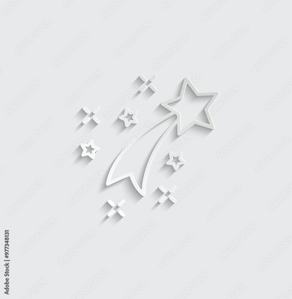 a flying star icon vector shooting star meteor a flying star icon vector shooting star meteor