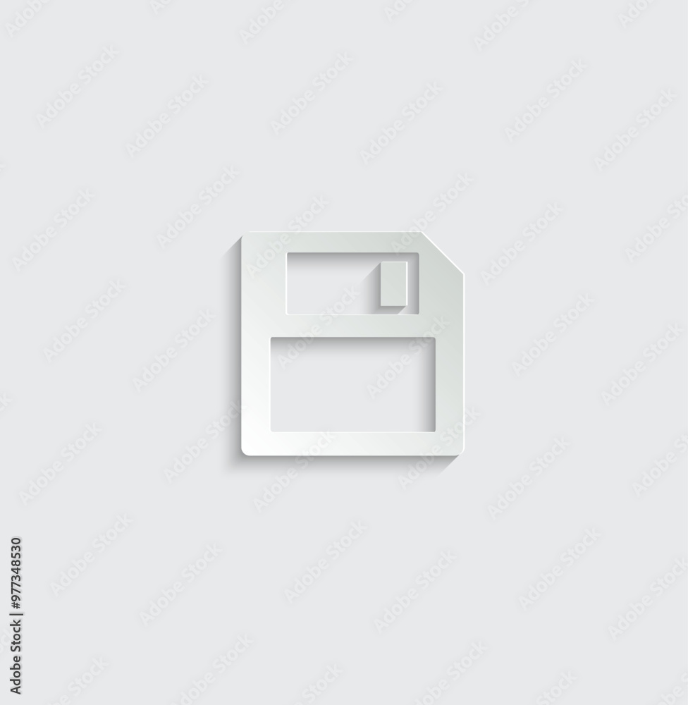 Save icon vector disket sign