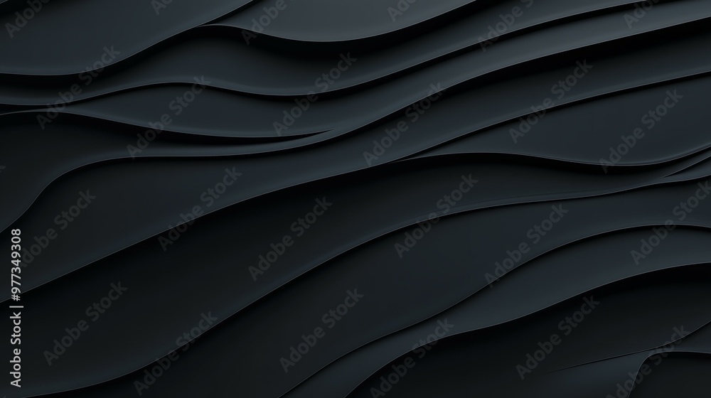 Black Abstract Wavy Background Black Abstract Wavy Background