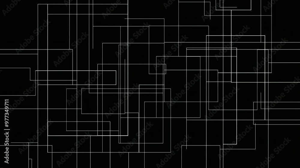 Black and White Abstract Lines Pattern Black and White Abstract Lines Pattern