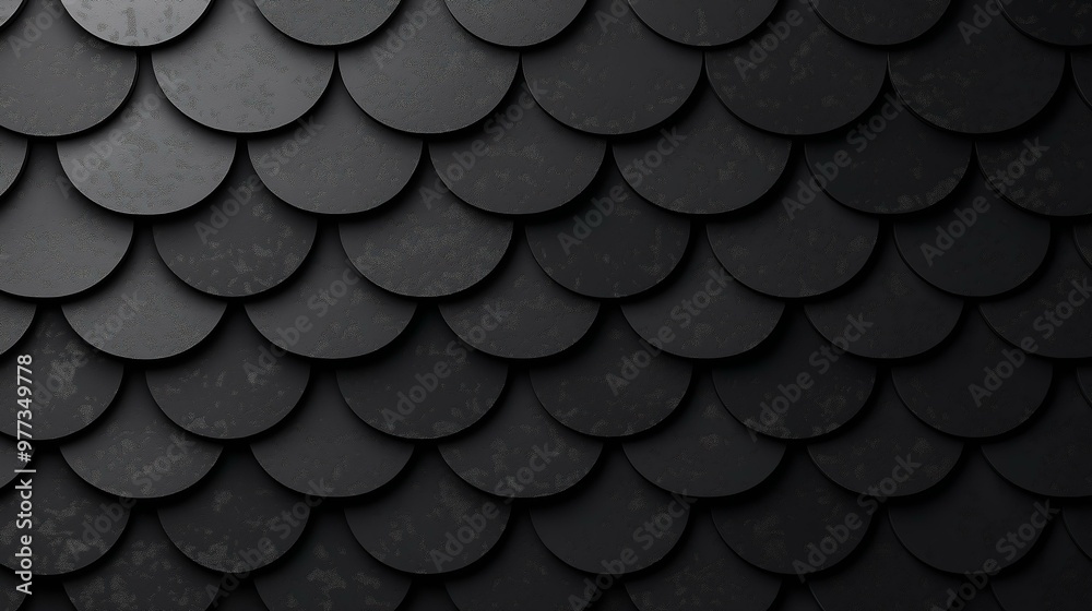 Black Scales Texture Background Black Scales Texture Background