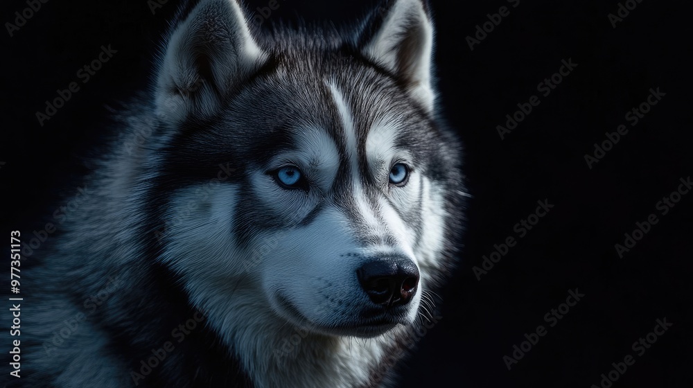 Siberian husky mascot logo Siberian husky mascot logo