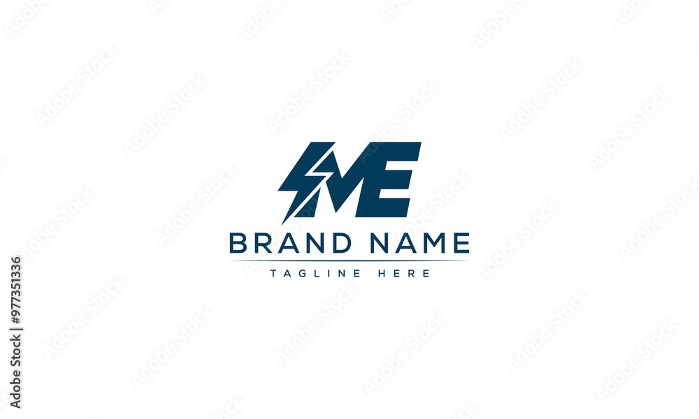 Logo design letter ME . Elegant modern. Vector template. Logo design letter ME . Elegant modern. Vector template.