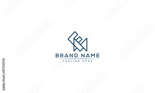 Logo design letter ME . Elegant modern. Vector template.