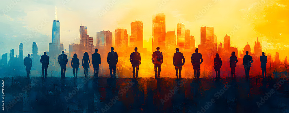 “A Group of Business People Standing in Front of the City Skyline”
“A Group of Business People Standing in Front of the City Skyline”