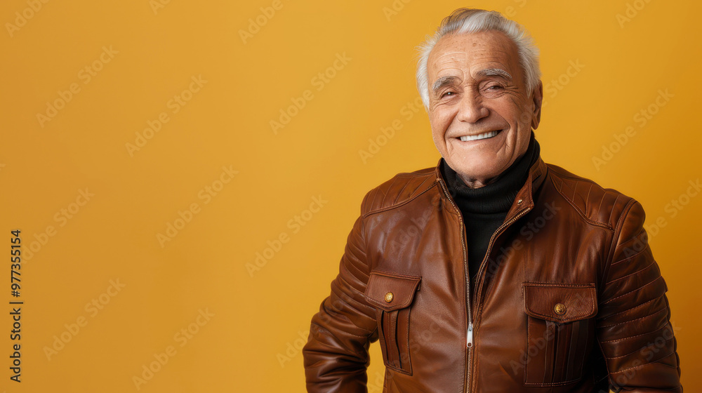 Portrait of a joyful Argentine senior man with a warm smile and stylish attire Portrait of a joyful Argentine senior man with a warm smile and stylish attire