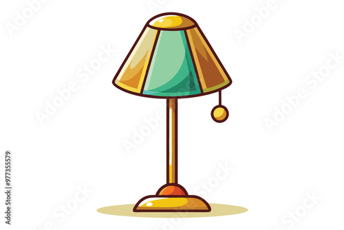 Desk lamp icon illustration isolated on a white background
