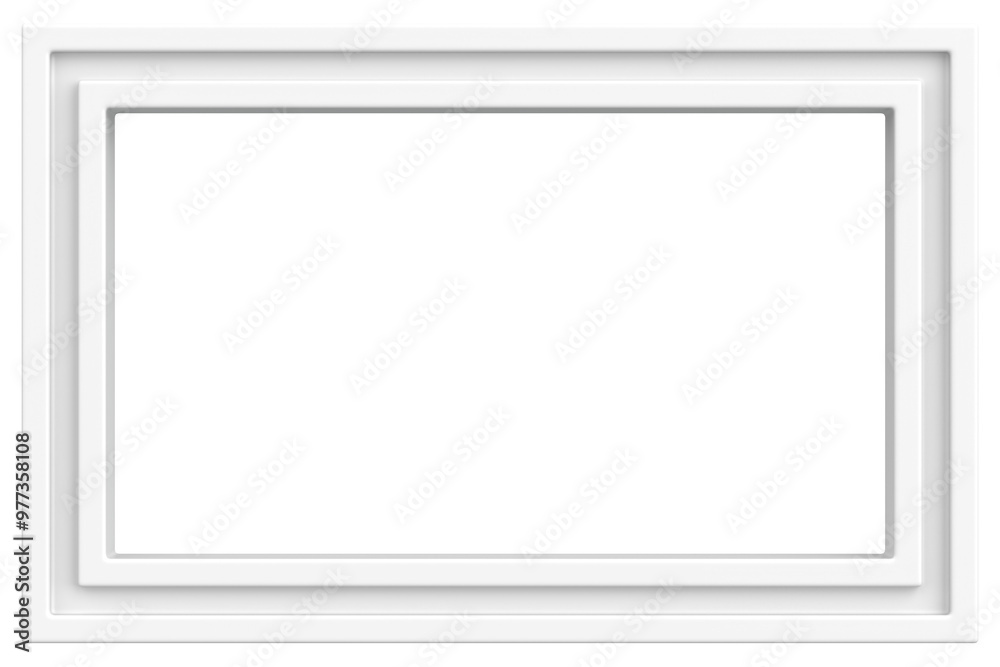 Picture frame. Landscape frame. 3D illustration. Picture frame. Landscape frame. 3D illustration.
