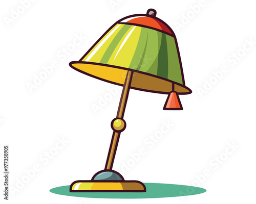 Desk lamp icon illustration isolated on a white background
