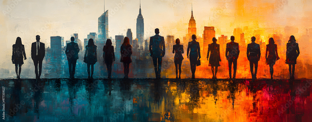 “A Group of Business People Standing in Front of the City Skyline”
“A Group of Business People Standing in Front of the City Skyline”