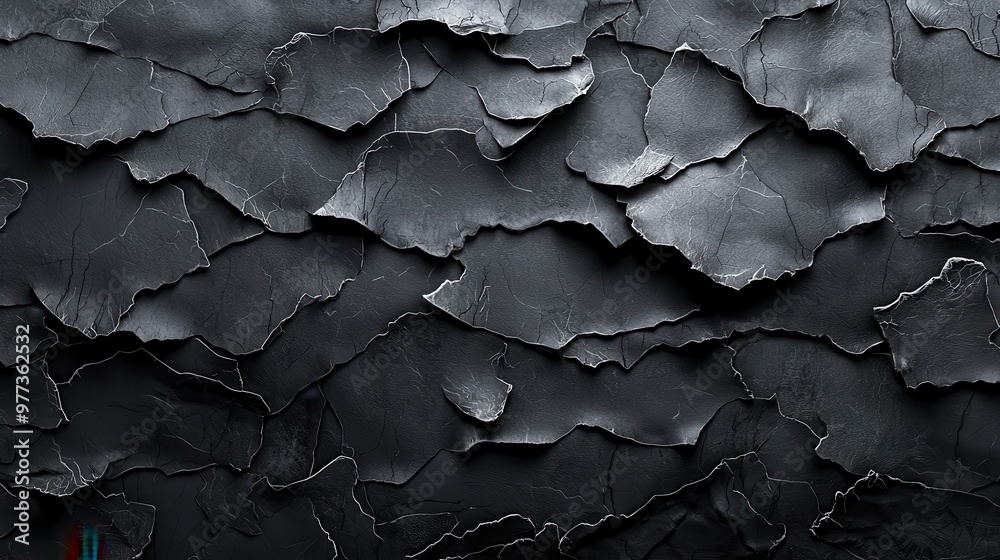 A black wall with paper on it A black wall with paper on it