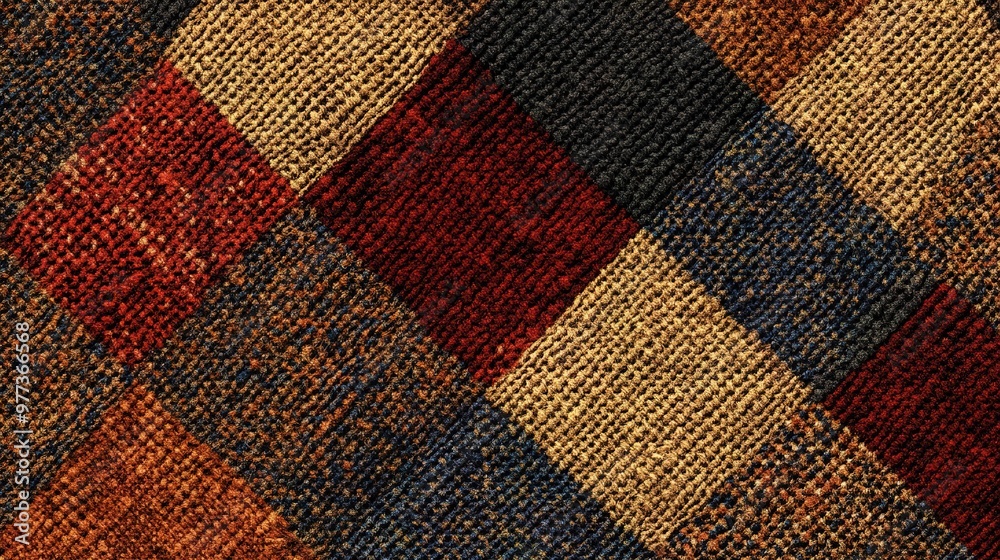 A seamless texture of handmade fabric with a rich, woven pattern in earthy tones, offering a warm and organic feel for rustic and traditional designs. A seamless texture of handmade fabric with a rich, woven pattern in earthy tones, offering a warm and organic feel for rustic and traditional designs.