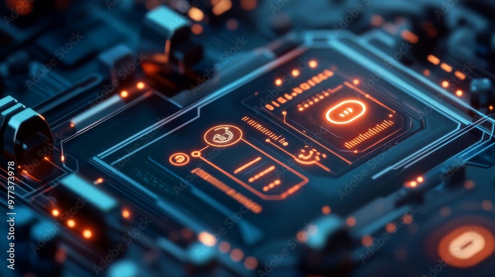 Personal digital assistant interface, holographic reminders, glowing icons, futuristic lifestyle Personal digital assistant interface, holographic reminders, glowing icons, futuristic lifestyle