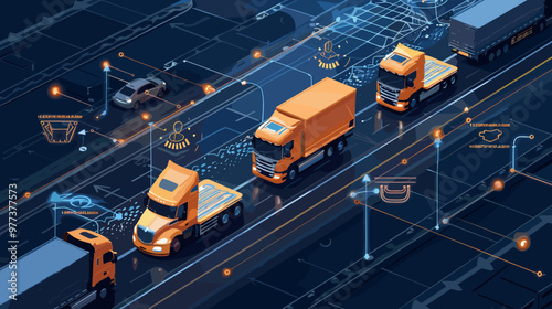 Advanced Fleet Management System for Logistic Trucks with Digital Application and Performance Monitoring