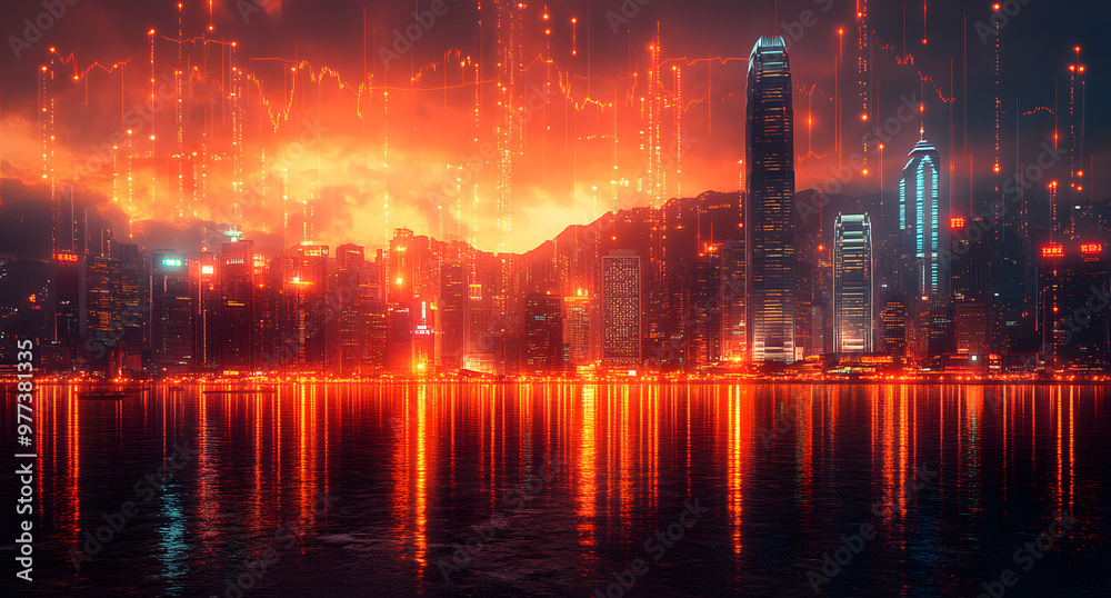 “A Stock Market Graph with an Urban Skyline in the Background”
“A Stock Market Graph with an Urban Skyline in the Background”