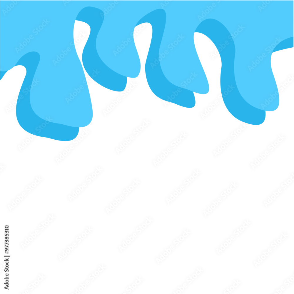 Dripping water isolated on transparent background. Blue paint. Dripping water isolated on transparent background. Blue paint.