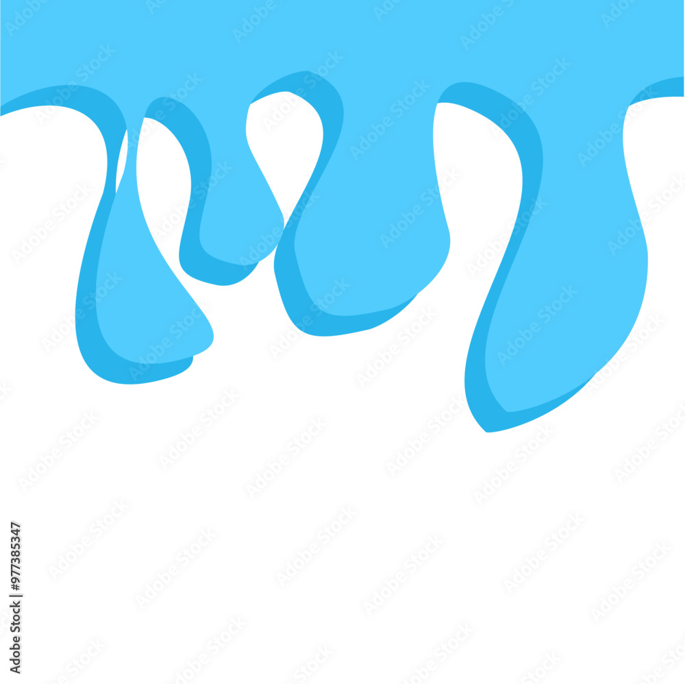 Dripping water isolated on transparent background. Blue paint. Dripping water isolated on transparent background. Blue paint.