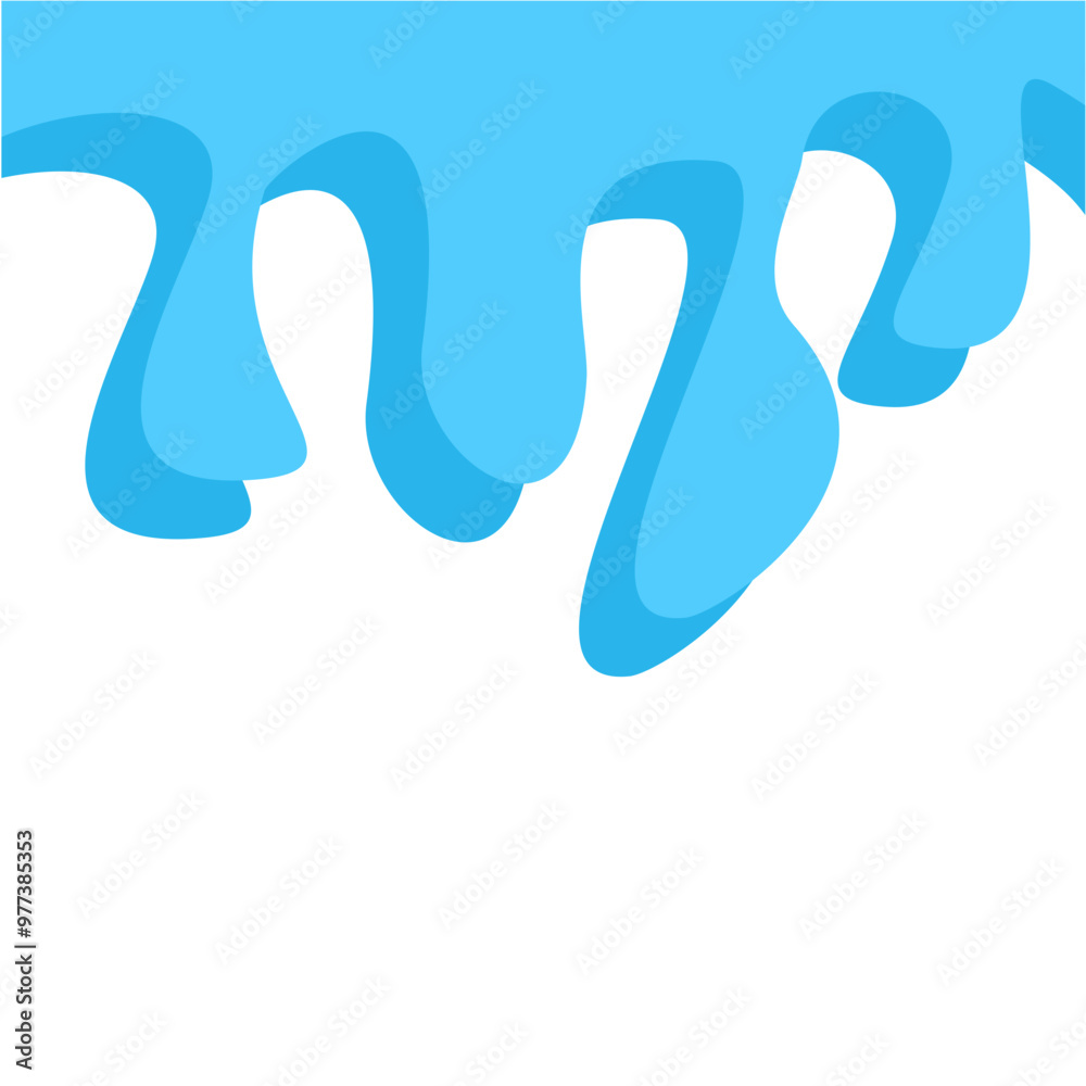 Dripping water isolated on transparent background. Blue paint. Dripping water isolated on transparent background. Blue paint.